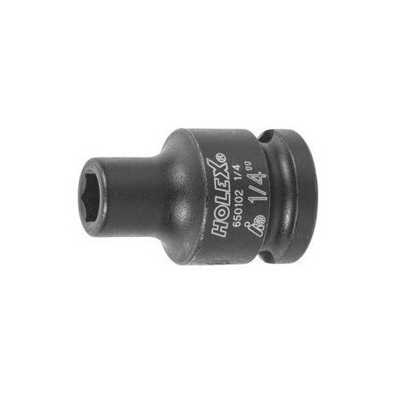 Holex Impact Socket, 3/8 inch Drive, 6 pt, 1/4 inch 650102 1/4